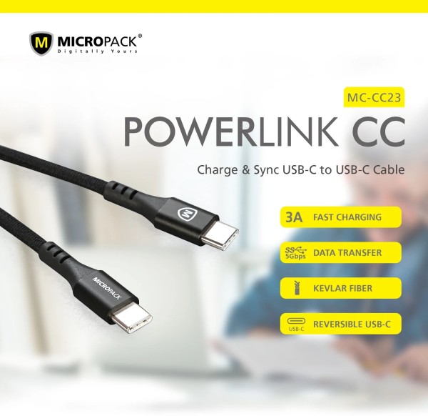 Cáp sạc MicroPack POWER LINK CC MC-CC23